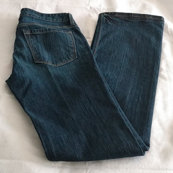 LOFT Curvy Bootcut Jeans In Dark Indigo - Picture 7 of 7